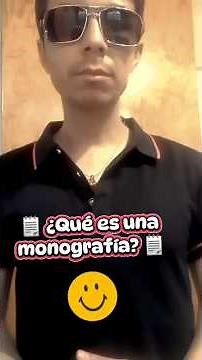 🗒️¿Qué es una monografía? #tlriid