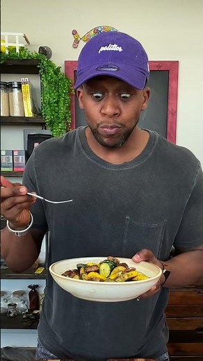 Quick Low Carb Dinner - Italian Sausage & Squash in Sage Butter