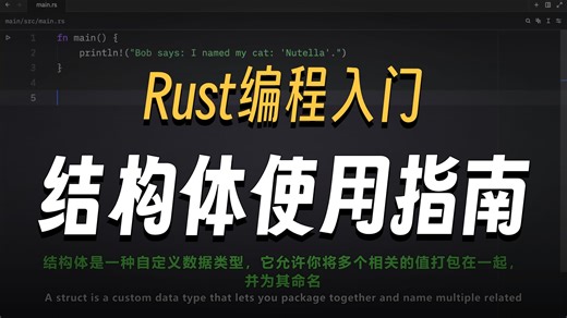 不要只会用元组！Rust 结构体更灵活，这集教你正确用法