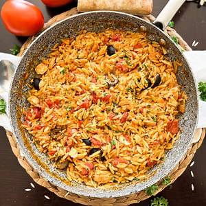 One-Pan Orzo with Tuna & Tomatoes | Budget-Friendly 20 Minute Recipe