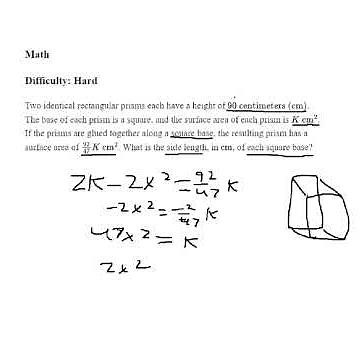This Hard SAT Surface Area Problem Stumps Everyone! #satprep #maths #collegeprep #exam