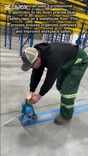 Warehouse Floor Line Striping Process