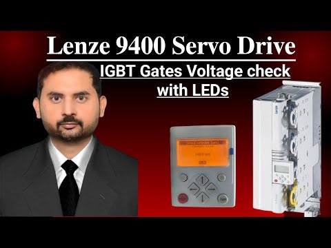How to Check Lenze 9400 Drive Gate voltage with LEDs