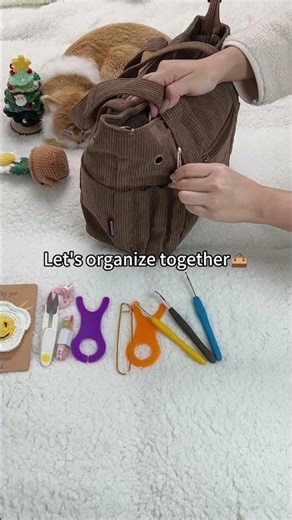 Craft room organization hack you can’t miss#yarnstorage #crochetbag #crocheting