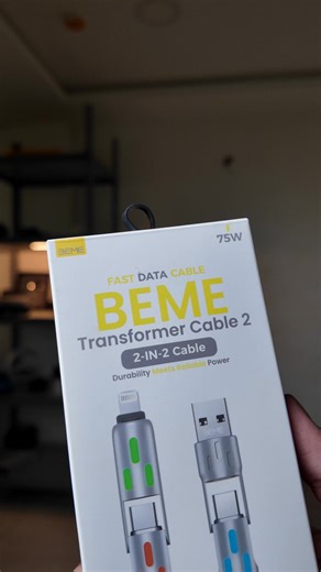 ⚡ One Cable. Every Device. Ultimate Convenience. 🔌 4-in-1 Multi-Connector Design – USB-C, Lightning, Micro-USB & more in a single cable ⚡ 75W Power Delivery Support – Efficient charging for phones, tablets, laptops, and more 📱 Universal Compatibility – Works with virtually all devices you own 🧠 Smart Power Distribution – Delivers the right power safely to each device ✨ Strong & Durable Build – Built to last with premium materials 🚀 Perfect for Home, Office & Travel – One cable replaces them 