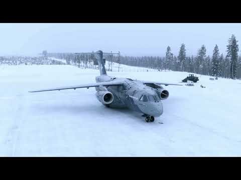 The KC-390 Millennium is in action on ice!