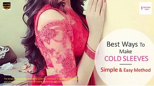 2.3K views · 75 reactions | Cold sleeves cutting and stitching, How To Make Cold Shoulder Sleeves in Easy Method, Cold shoulder Blouse | Stitching Class | Facebook