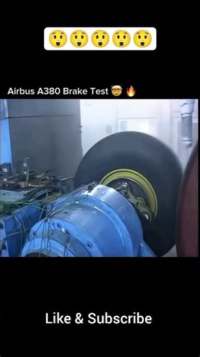 A380 Brake test #techtech #aviation #aerospaceengineering