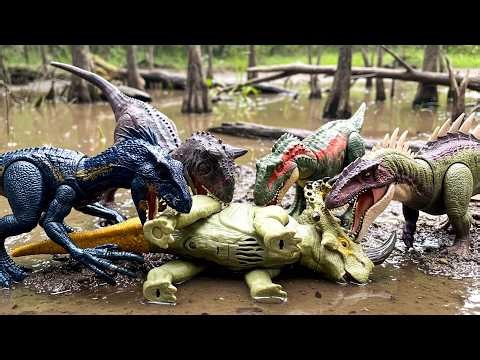 INDORAPTOR, CARNOTAURUS vs. ALBERTOSAURUS & BECKLESPINAX 🦖Final Battle | JURASSIC WORLD REBIRTH