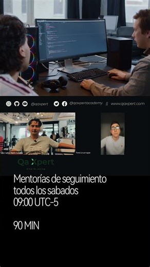 No aprenda automatizar pruebas solos : Mejor con Mentorías 1:1