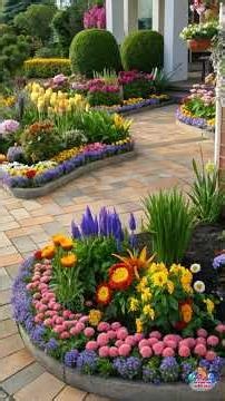 Nature's Canvas: The Artistry of a Meticulously Landscaped Garden #garden #eleganthomes #landscape