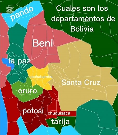 Cuales son los departamentos de Bolivia