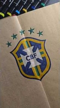 Drawing the Brazil Logo From Scratch!⚽️ (Part 1/6)🇧🇷