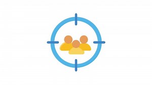 Targeted audience icon representing demographic segmentation and market research
