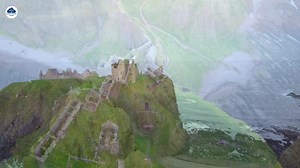 2.1K views · 111 reactions | A quick evening drone shot at Dunnottar Castle, what beautful scenery! | Sancta Familia | Facebook