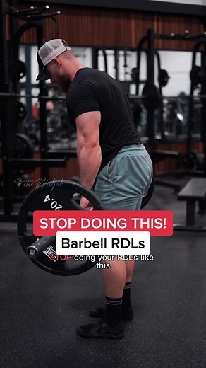 Barbell RDLs - Make sure to keep the bar close to your body the entire time. Focus on pushing/hinging hips as fsr back to the wall behind you, keeping legs slightly bent but locked. Then drive the hips forward squeezing your glutes. Keep pressure evenly on uour foot, but mainly to the inside mid of your foot. Work in your active range, Control the eccentric. - #gymtiktok #gymtok #legsworkout #legday #hamstrings #gymtips
