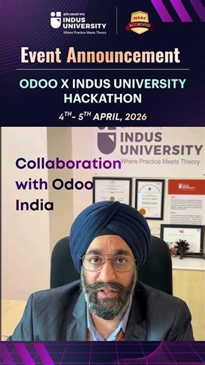 Indus University x Odoo India | 24-Hour National Hackathon 2026