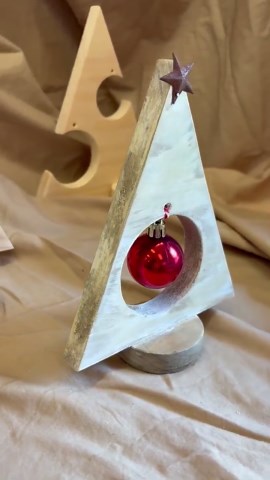 Rustic Wooden Christmas Tree for Cozy Holiday Vibes, White X-mas Tree, Wooden Holiday Craft - Etsy