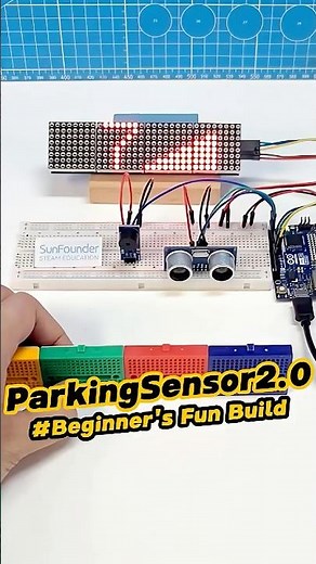 Beep! Beep! Get Closer and Watch This React 😲 #arduino #arduinoproject