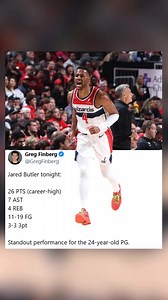Jared Butler had a good performance tonight despite the loss 🙌 | Wizards Nation