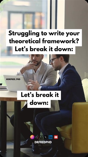 Dissertation Writing Service | Coach on Instagram: "👉Struggling to write your theoretical framework? Let’s break it down. Your theoretical framework isn’t just an academic formality, it’s the backbone of your study. It connects your research question to established knowledge, guiding your entire project. Here’s how to structure it effectively: 📌 Identify key concepts – What are you investigating? Define your core variables and constructs. 📌 Review existing theories – What frameworks already e