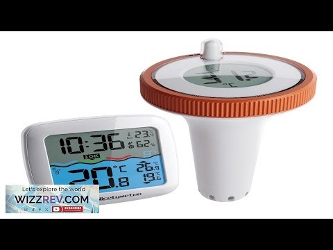 Termmetro de piscina inalmbrico flotante de 200 pies de alcance Monitor digital
