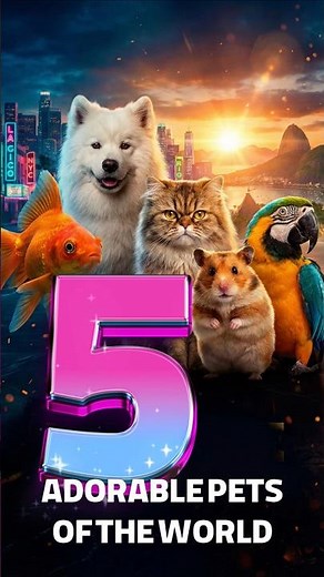 Top 5 Most Popular Pets in the World (You Won’t Believe #1!) #shorts