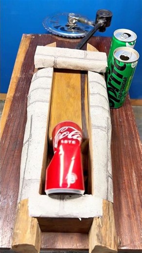 Sprite Can vs Coke Can Jump Crush Challenge! Who Survives? 😱 #Shorts #satisfying #viral #fyp