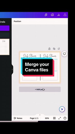 Did you know you can merge two Canva files into one? Watch his Camva tutorial as I walk you through the process. #canva #canvatutorial #canva hack #digitalproducts