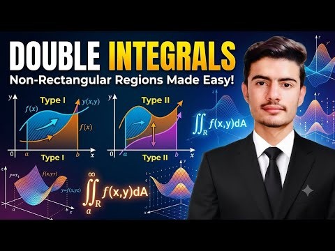 Double Integral of Non Rectangular Regions | Multivariable Calculus Made Easy 🔥