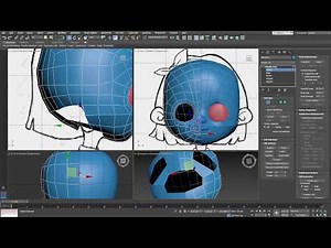 [3ds Max] Character Modeling and Texturing : Part A- Modeling 004 (Head)