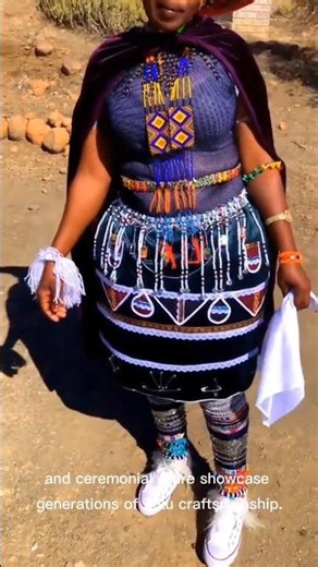 This Isn't Just Beautiful Clothing Every Detail Tells a Story #zulu #traditionalattire #shortsfeeds