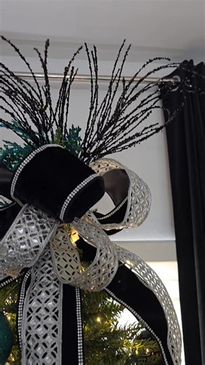 14K views · 128 reactions | I love adding pics and ribbon for my toppers. This tree is in my master bedroom. | Home Body with Forlisa | Facebook