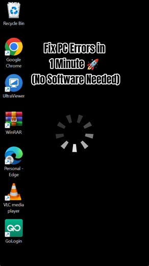 Fix PC Errors in 1 Minute 🚀 (No Software Needed)