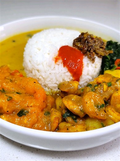 Authentic Guyanese Lunch Recipe: Dhal, Shrimp Curry, and More