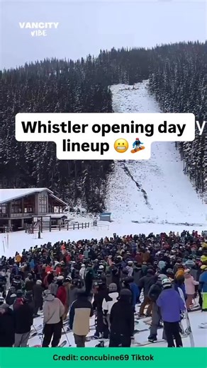 57K views · 74 reactions | Whistler opening day lineup.. worth the wait or nah? : concubine69 TT #vancouver #britishcolumbia #vancityvibe #vancity #whistler #snowboarding | Vancity Vibe | Facebook
