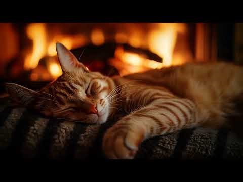 💤 Peaceful Cat Purrs 🔥 Comforting Sounds for Nighttime Relax & Healing