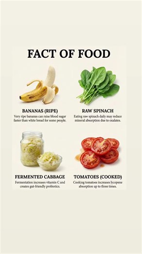 Food Facts That Might Surprise You. #foodscience #nutritionfacts #healthhacks #didyouknow #tips