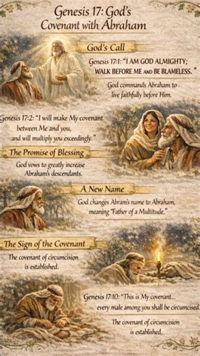 Genesis 17 | God’s Covenant with Abraham ✨ | Bible Scripture Shorts