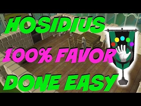 Old School Runescape: Hosidius Favour Guide: DONE EASY!