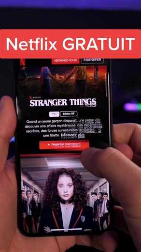 Comment avoir des séries Netflix gratuitement ! #astuce #iPhone #Android #Netflix