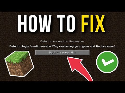 How To Fix Minecraft Failed To Connect To Server Invalid Session