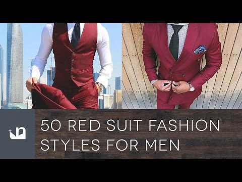 50 Red Suit Fashion Styles For Men - Maroon