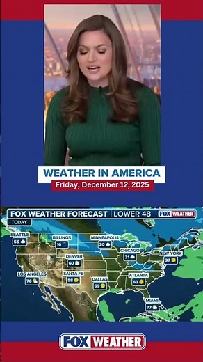 Weather in America: December 12, 2025