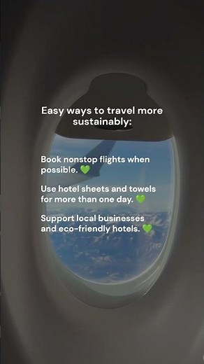 Easy ways to travel more sustainably
