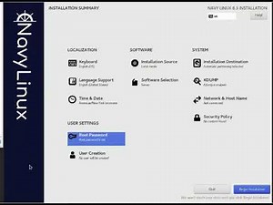 Navy Linux 8 installation process
