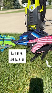 14 reactions | Summer clean up/fall prep-Life Jackets. Between the snacks, drinks, and sunscreen the collars of these lifejackets have seen better days. Gave them a good scrub, dry, and UV sanitizing before putting away for the winter.  comment LINK to get (commissionable) link for supplies in your DM #summperpackup #endofsummer #lifejacketcleanup #fallhousemaintenance #fallhomemaintenance #winterize #winterizing #home #stayathomezookeeper | Stay At Home Zoo Keeper | Facebook