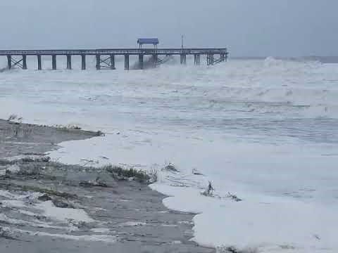Hurricane Dorian sends waves crashing at Amelia Island