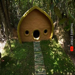 38K views · 1.8K reactions | Jungle Survival: Build Grass Roof Hobbit House by Ancient Skills | Jungle Survival | Facebook