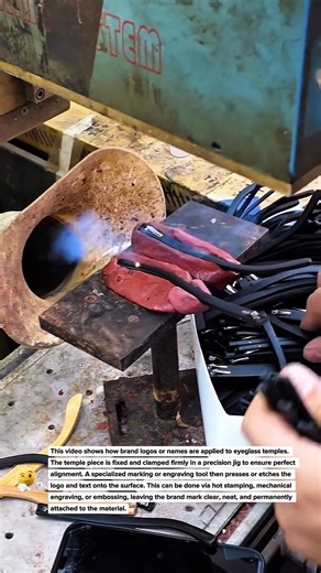 Laser Marking Process on Eyeglass Temples